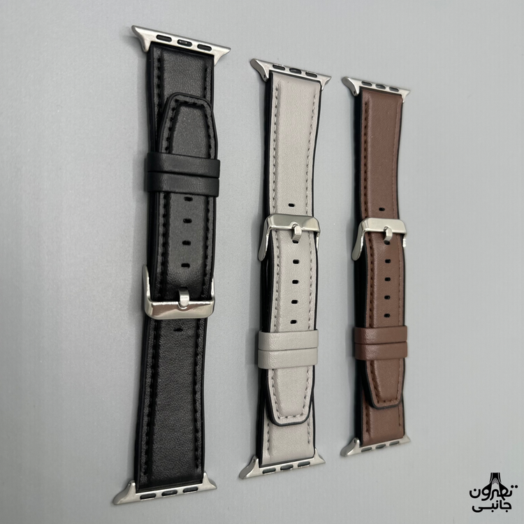 بند اپل واچ چرمی سایز ۴۲/۴۴/۴۹ مناسب برای انواع apple watch